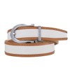 Men's Leather Ratchet Belt, 1 3/8" Adjustable Dress Belt, Trim