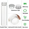 Acrux7 50 PCS Clear Plastic Test Tubes with Caps, 50ml/1.7oz