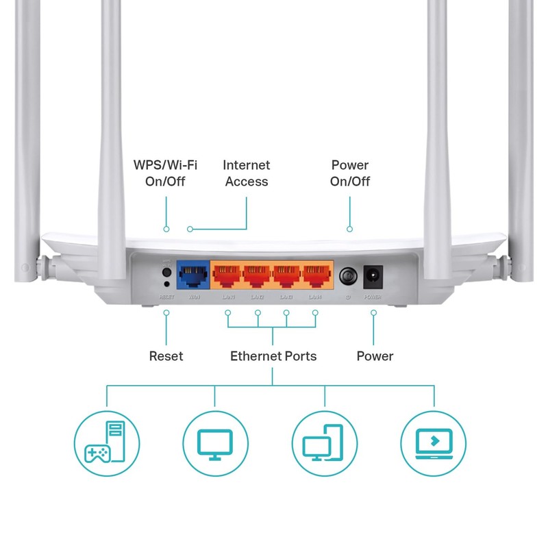 TP-Link AC1200 WiFi Router (Archer A54) - Dual Band Wireless