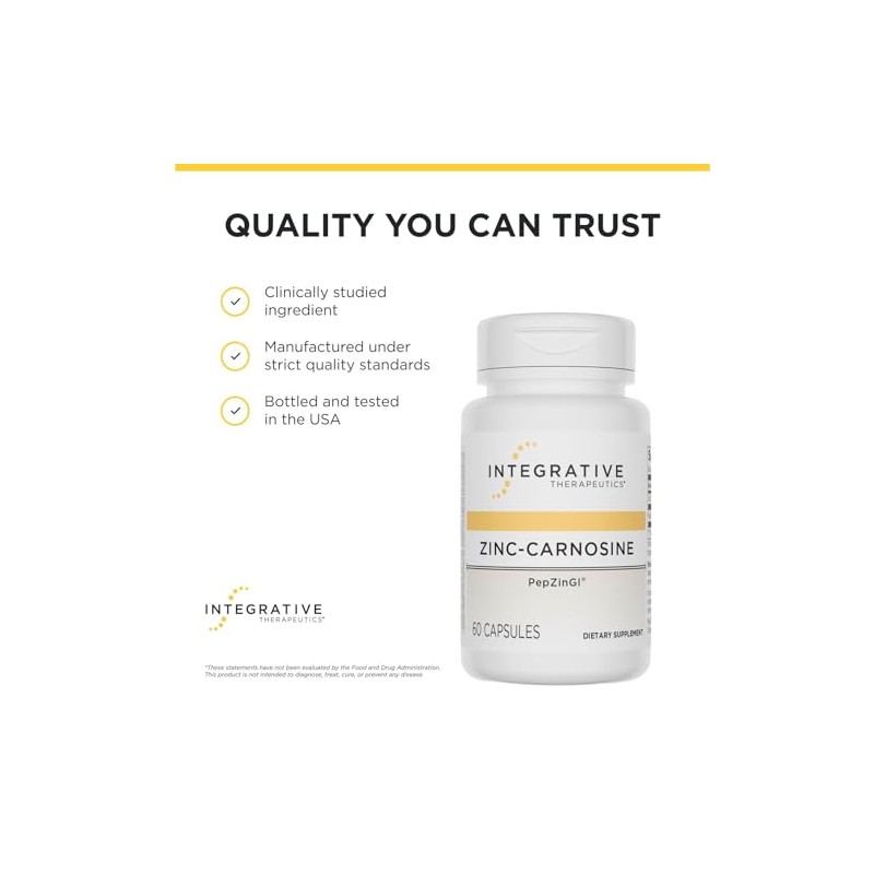 Integrative Therapeutics - Zinc-Carnosine - PepZin GI Brand - 60