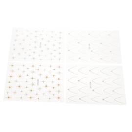 FOMIYES Fashionable Rhinestone Star Nail Art Stickers for Parties French Manicure Strips Glitter for Women