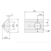 SU SS M5 SFN-SX5 with ST Nut Stopper, 50 Pieces