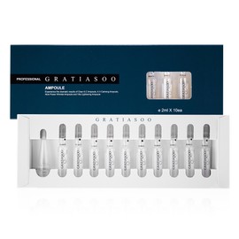 Gratiassu Beta Glucan Clear AC Trouble Ampoule 2ml 10EA Vita Lightening Whitening Ampoules 2ml / 그라티아수 베타글루칸 클리어 AC 트러블앰플 2ml 10EA 비타 라이트닝 미백 앰플 2ml x 10개  고삼팩1장