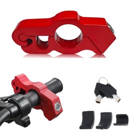 Heavy-Duty Motorcycle Locks Anti Theft - Premium Motorcycle Locks Dirt Bike Lock,Motorcycle Brake Lock Throttle Lock for Off-Road Bikes & Moped Accessories,Red