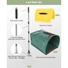 Leaf Rake Set: Adjustable Metal Leaf Rake with Expandable Head,