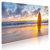 Desk Mat for Children and Adults - "Surfboard on the