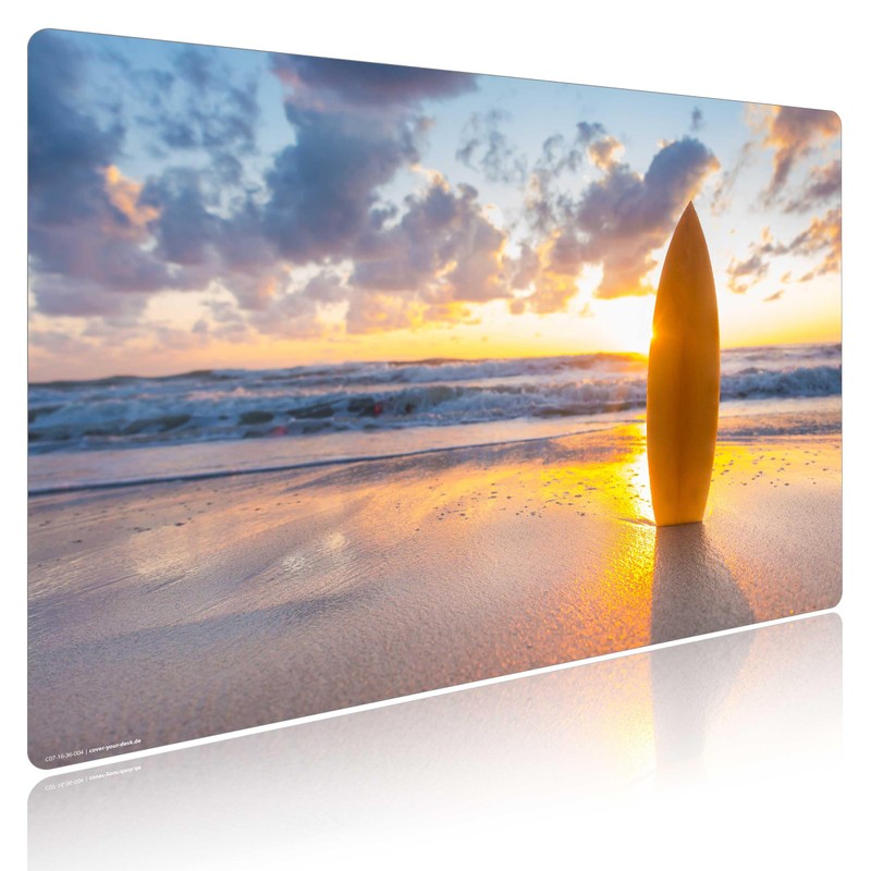 Desk Mat for Children and Adults - "Surfboard on the