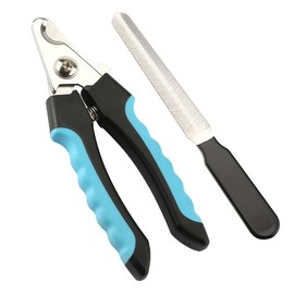 dinghaole Dog Nail Clippers for Small, Medium and Large Professional Pet Nail Clippers with Sharp Blades for Safety Protection from Over Cutting (Blue Black)