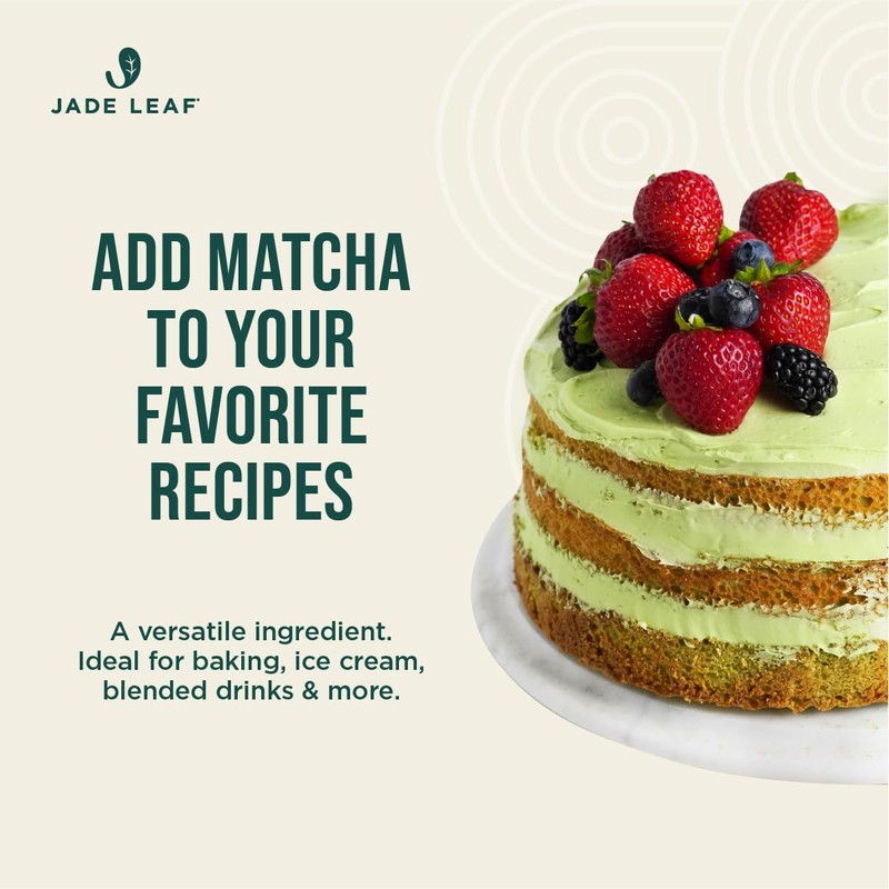 Jade Leaf Matcha Organic Japanese Matcha Green Tea Powder -