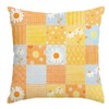 RABUSOFA Plaid Daisy Sunflower Spring Summer Pillow Covers 18x18 inch,Floral