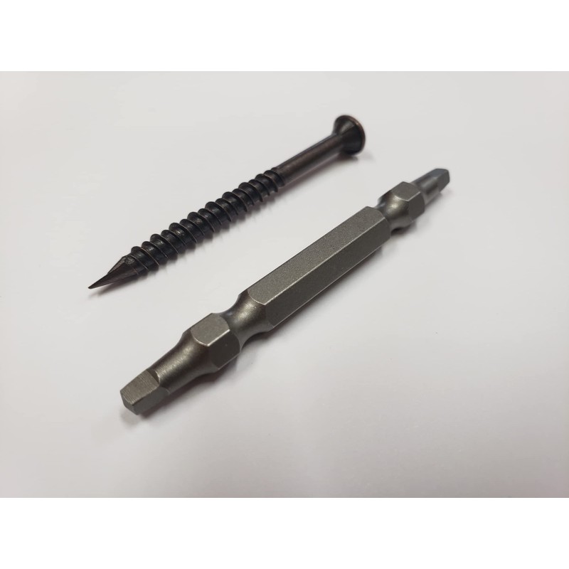 Single Penetration Stainless Steel Wood Deck Screws, Brown, 100 Pieces,