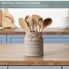 Barnyard Designs Ceramic Farmhouse Kitchen Utensil Holder for Countertop, Decorative