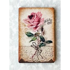 The Happy Little Home Miniature Dollhouse French sign boudoir bedroom 1:12 Single Rose ornate LACE