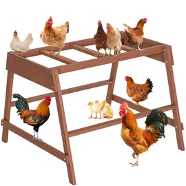 PETSFIT Chicken Roosting Bars with Multiple Chicken Perches Chicken Toys for Pet's Health & Happy, Chicken Perch for Coop Fit for Farm, Chicken Coop