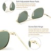 IOHLNG Mens Aviator Sunglasses Polarized 55mm Pilot Military Square Shades