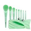 8Pcs Make Up Brushes Set With Zip Bag Makeup Brush for Foundation Powder Highlighter Eyeshadow Blending Makeup Tool