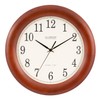 La Crosse Technology 12.5 Inch Cherry Wood Atomic Analog Clock