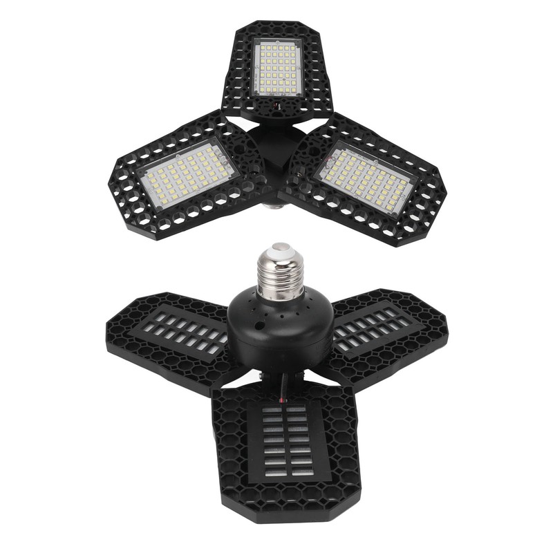 E27 LED Ceiling Lamp Mining Lamps 60W Three Leaves Folding