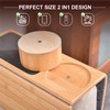 MAGIC BAMBOO Couch Cup Holder Tray, Bamboo Sofa Armrest Tray