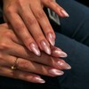 Sxvme Uñas Postizas De Acrílico Reutilizables Con Forma De Almendra,