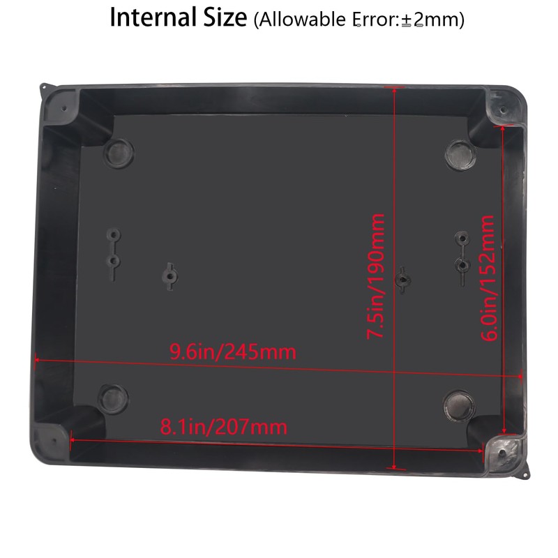 Junction Box IP65 Outdoor Waterproof Box with Reserved Holes ABS