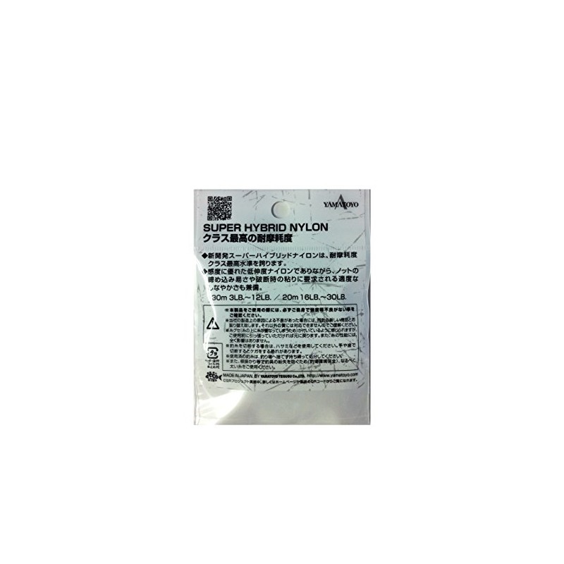 ヤマトヨテグス(YAMATOYO) リーダー 耐摩耗 ショックリーダー ナイロン 30m 0.8号 3lb クリア
