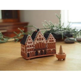 Ceramic Incense Cones | Room Decoration | Collectible Figure Miniature of the Original Roman House in Frankfurt | R253