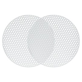 ACROPIX Universal 1.5 Inch Speaker Grills Mesh for Audio Subwoofer 45x4mm Grille without Frame White - Pack of 2