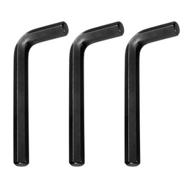 sourcing map 3pcs Hex Key Wrench 1/2" 45# Carbon Steel L-Shape Hexagon SAE Wrenches Repairing Tool for Home DIY Bike Motorcycle Repair, Black