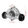 Lazmin 8 Impellers Flow Meter Indicator, G1/4" Thread Port Female