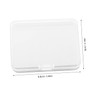 WOONEKY 3pcs Transparent Plastic Eyelash Storage Box with Lid Versatile