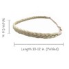 Hann 2 Pieces 4 Strands Synthetic Hair Braided Headband Classic