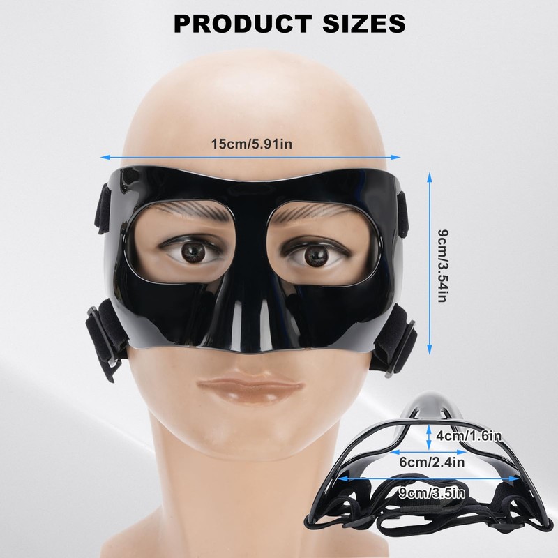 Nose Guard for Broken Nose Adjustable Basketball Face Shield Nose