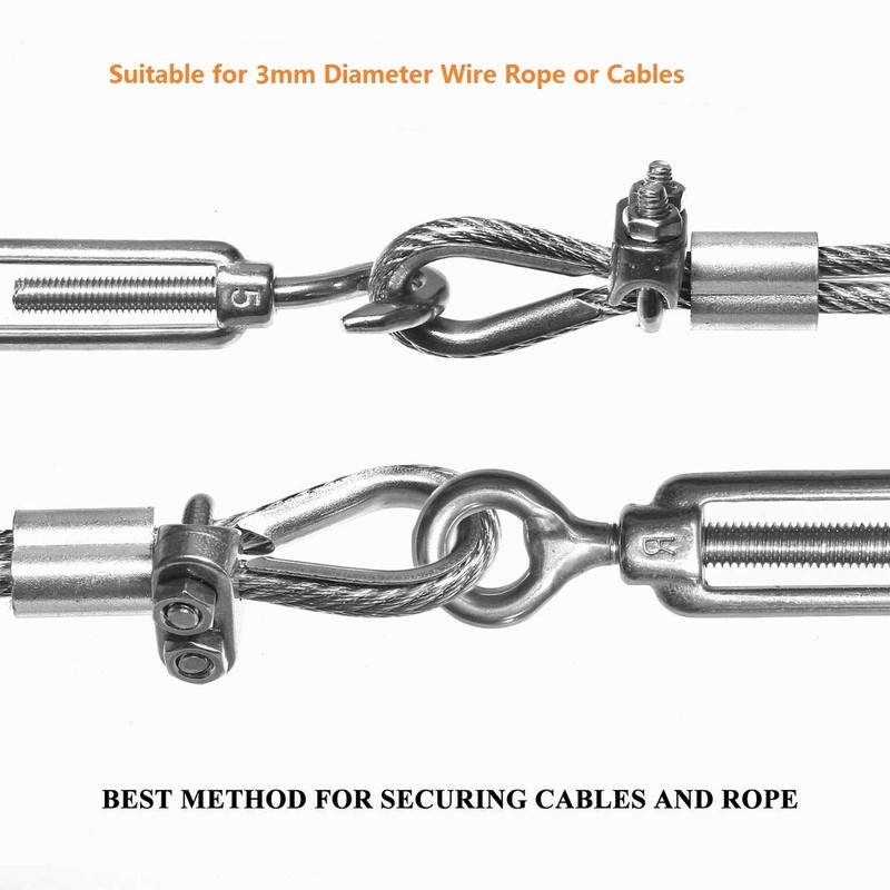 Wire Rope Clip Cable Clamp 304 Stainless Steel U Bolt