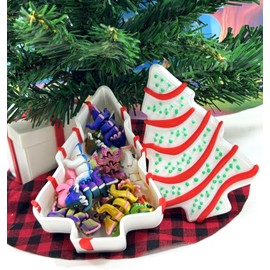 12 pcs 3D Printed Mini Axolotl , Articulated Fidget Mini Axolotl in Christmas Tree Container, Colorful Axolotl Fidget Toys for Autism/ADHD MASET123-CT