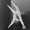 Long Needle Locking Pliers Galvanized Stainless Steel Tooth shaped Jaw