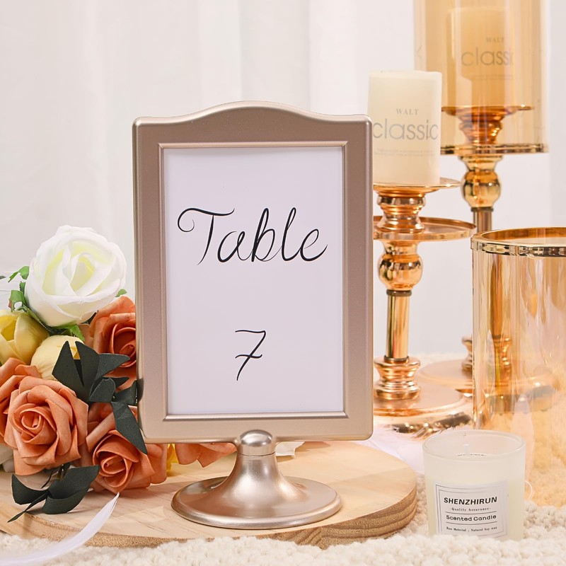 Meonua Double Sided Standing Picture Frames 4x6 Inch Pedestal Photo