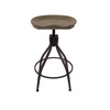 HomePop Maurice Backless Adjustable Stool, Charcoal