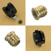 60 PCS Threaded Insert Nuts,Hex Socket Screw-in Nuts for Wooden