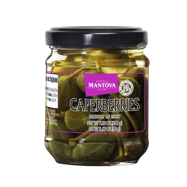 Caperberries Italian Style, Net Weight 7 oz(Pack of 2)