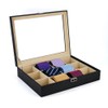 Tie Display Case for 12 Ties, Belts, and Men's Accessories
