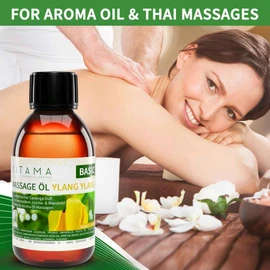 Kitama Massage Oil Aroma Ylang Ylang Cananga - Body Oil for Massages - Care Oil - Aroma Oil - Nourishing Relaxation Oil - Thai - 250 ml