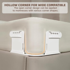 Lock Sheet Holders Keep Sheets Tight, Heavy Duty Bed Sheet Holder Corner Fitted Sheet Straps, Fit All Mattress Size Easy Installation