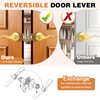 Probrico Interior Door Handle Passage Door Handle Lever Gold Door
