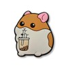 Super Cute Baby Chunky Hamster With Drink Croc Charm -