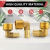 (Pack of 10) EFIELD Pex 1/2"x1/2" Male Threaded NPT Elbow