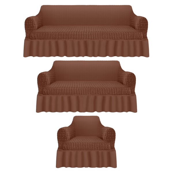 Fanfanwin 3 Pcs Sofa Slipcover Set for Couch Cushion Couch