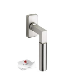 Beschläge Hamburg: Window Handles, Window Lever Gro Prime DK 20-44ZAMAK MMN in Accordance with Meyer & Gropius, Rotation/Tilt Window Fitting with 45° Grid, Window Set, Matt Nickel-Plated