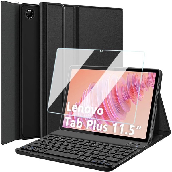 Wineecy Keyboard Case with Screen Protector for Lenovo Tab Plus