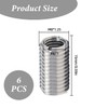 Pack of 6 Threaded Insert, Threaded Sleeve M8 to M6